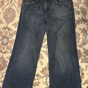 H&M Women's Wide Leg Jeans - Dark Blue